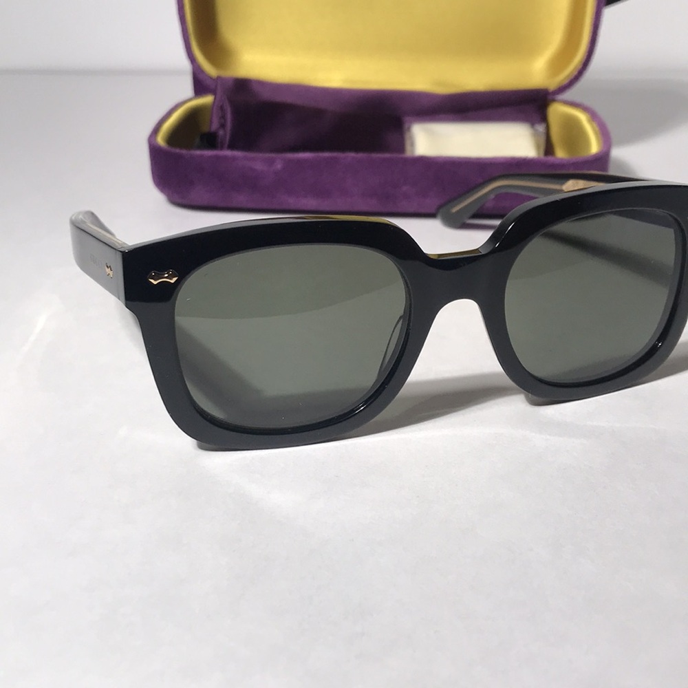 New Authentic Gucci GG0912S 001 Black Square Sunglasses with Case - Picture 8 of 16